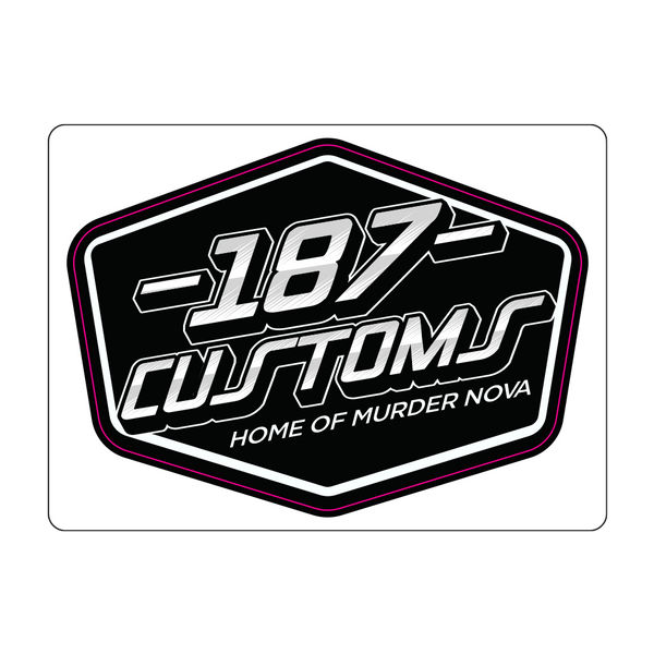 187 Customs Sticker