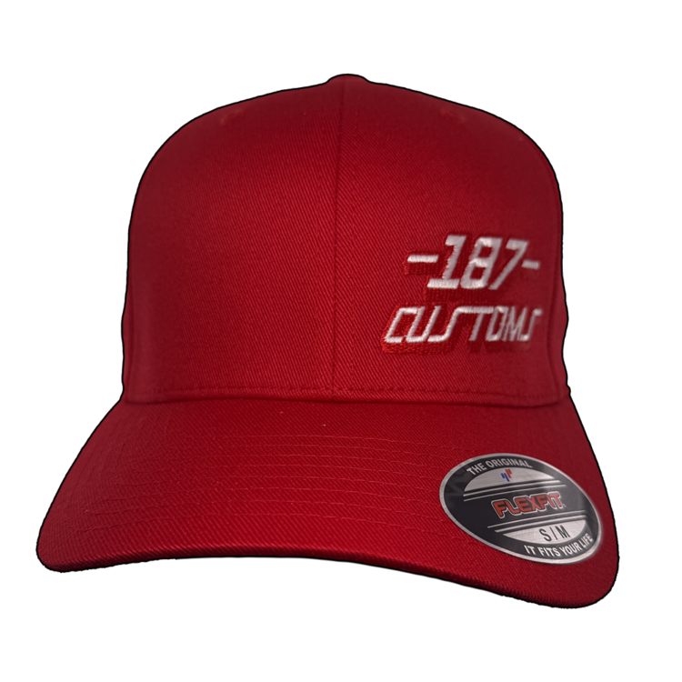 Red 187 Customs Shop Hat