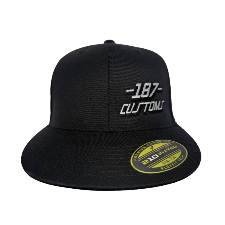 Black 187 Customs Shop Hat - Image 2